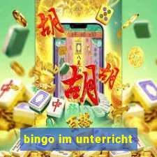 bingo im unterricht