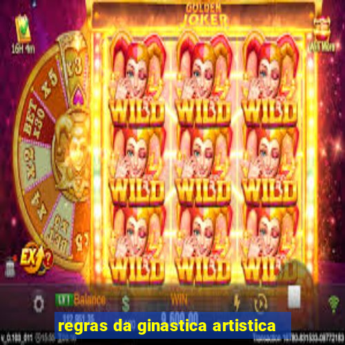 regras da ginastica artistica