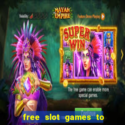 free slot games to win real money