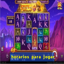 horarios para jogar fortune tiger