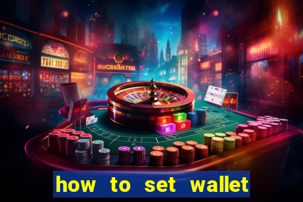 how to set wallet password in bingo plus