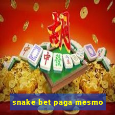 snake bet paga mesmo