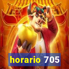 horario 705