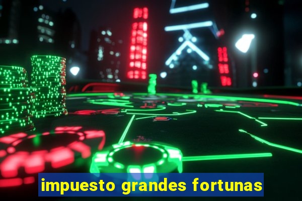 impuesto grandes fortunas