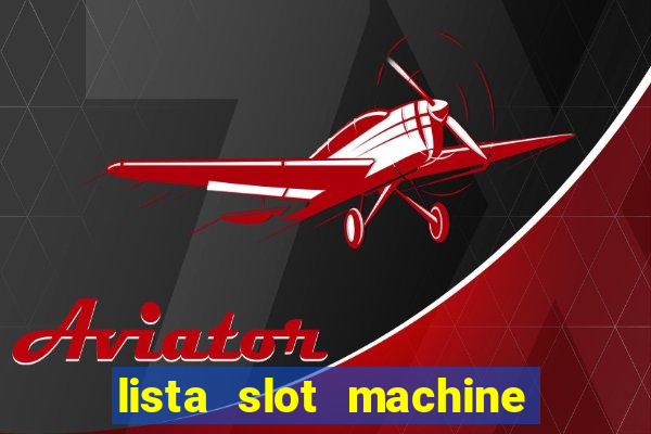 lista slot machine da bar