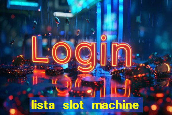 lista slot machine da bar