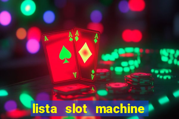 lista slot machine da bar