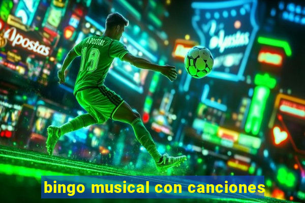 bingo musical con canciones