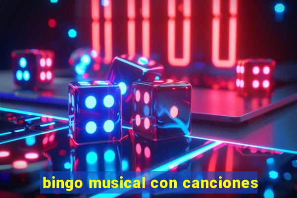 bingo musical con canciones