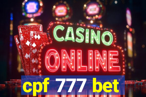 cpf 777 bet