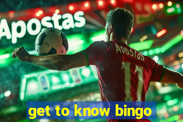 get to know bingo