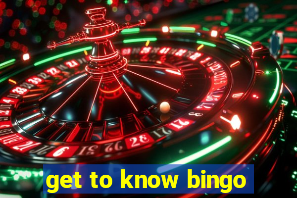 get to know bingo