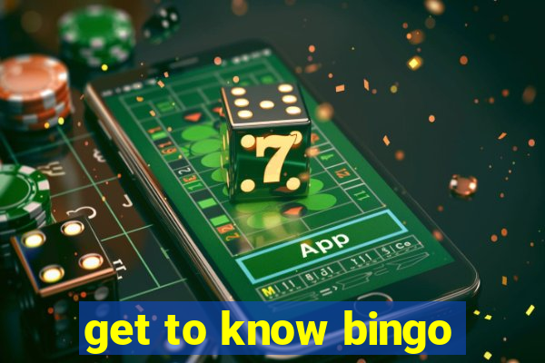 get to know bingo