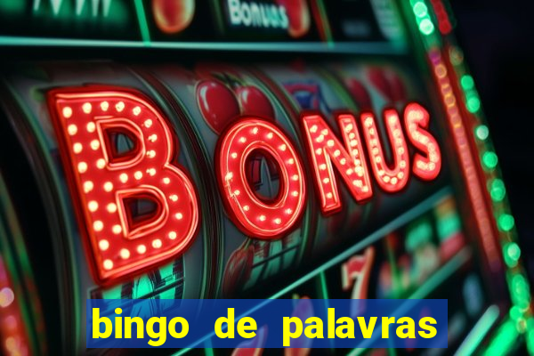 bingo de palavras para 3 ano