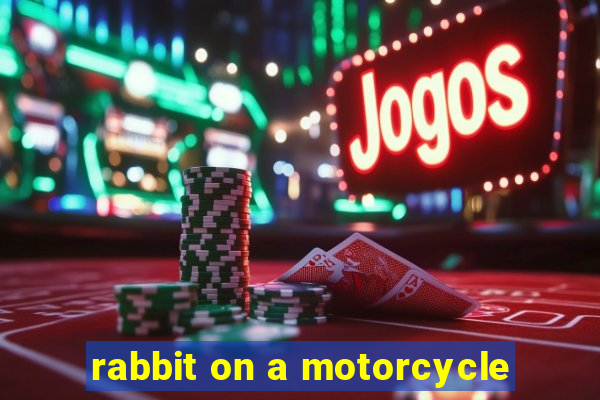 rabbit on a motorcycle