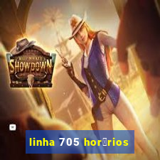 linha 705 hor谩rios