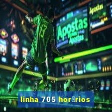 linha 705 hor谩rios