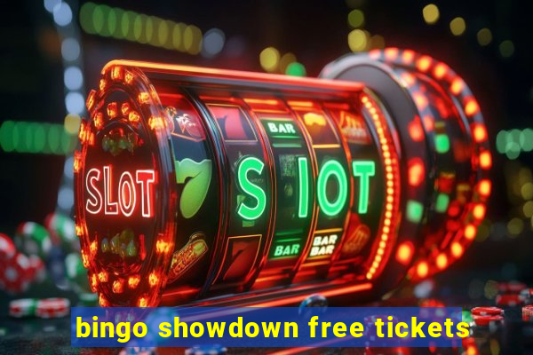 bingo showdown free tickets