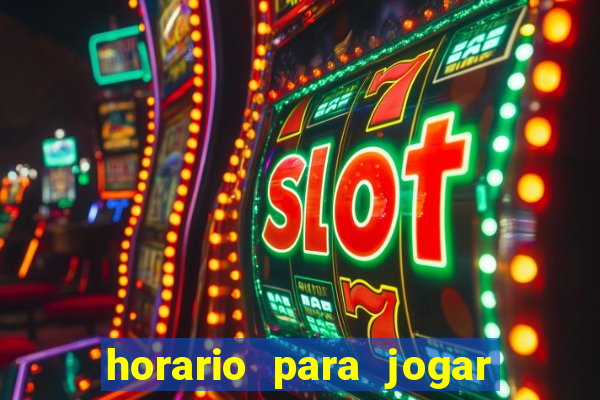 horario para jogar fortune tiger hoje