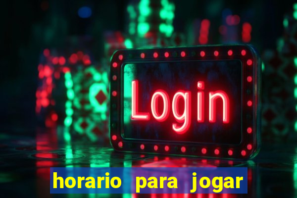 horario para jogar fortune tiger hoje