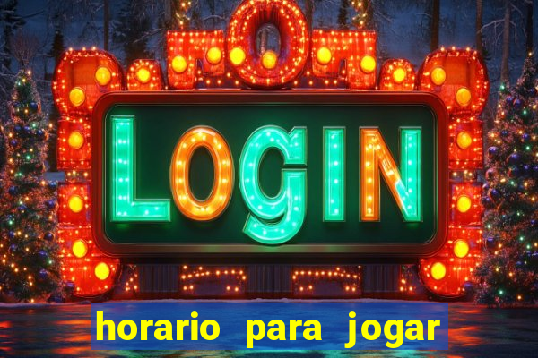 horario para jogar fortune tiger hoje