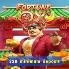 $20 minimum deposit casino canada