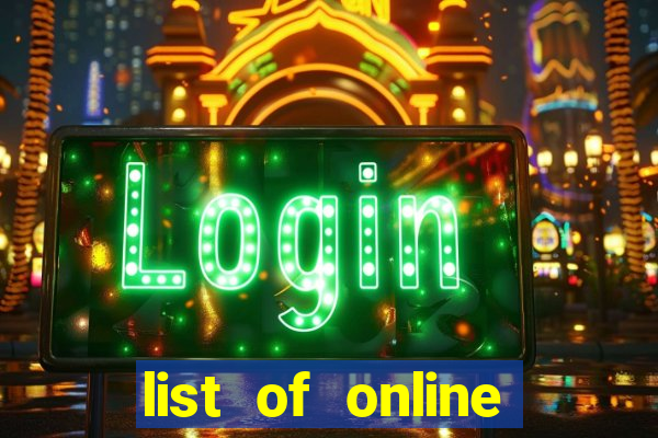 list of online slot sites