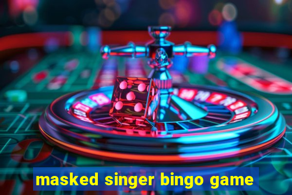 masked singer bingo game