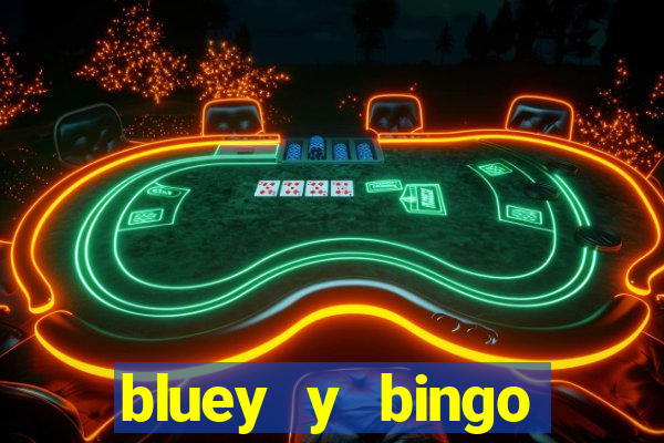 bluey y bingo bailando png