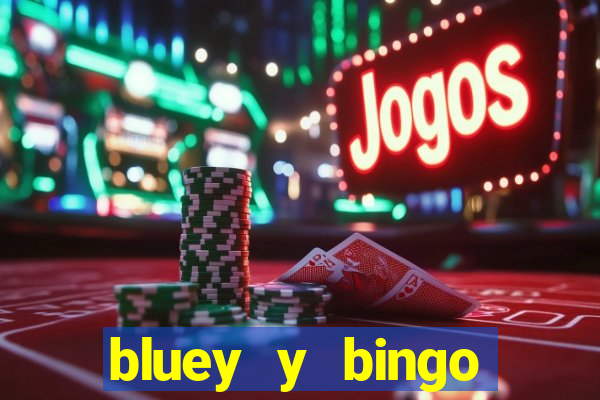 bluey y bingo bailando png