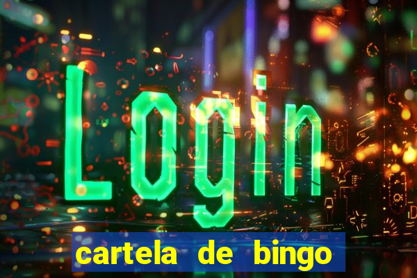 cartela de bingo para chá de bebê