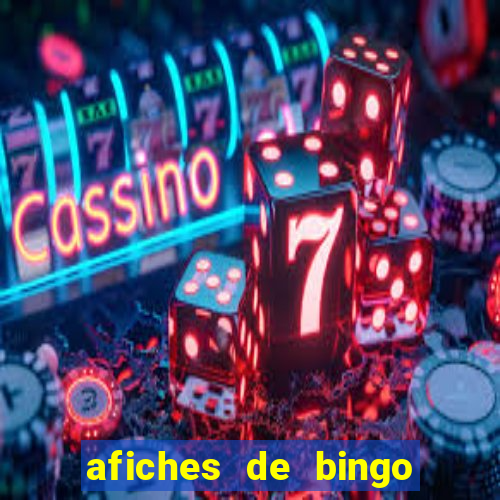 afiches de bingo para editar