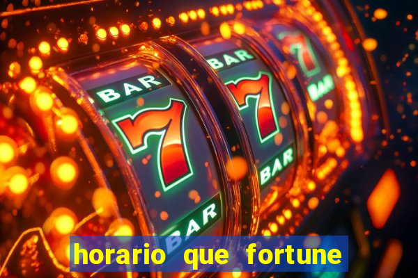 horario que fortune tiger paga