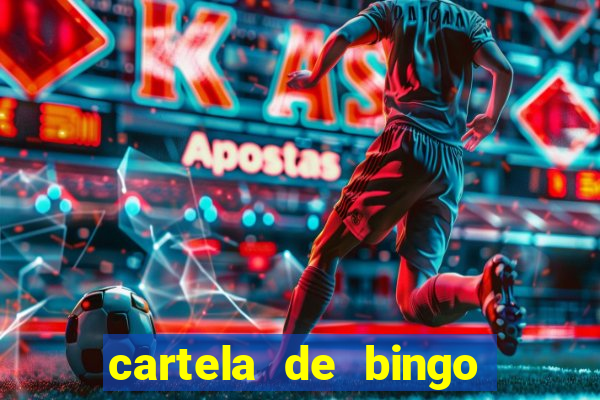 cartela de bingo pra imprimir