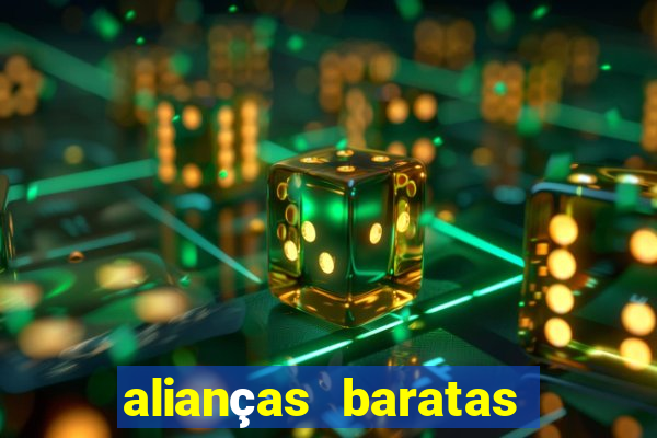 alianças baratas de casamento