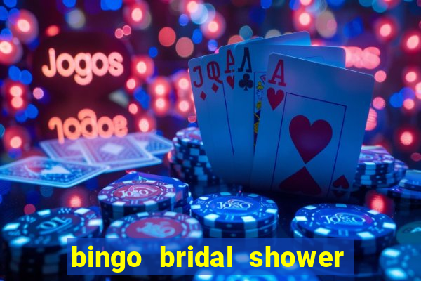 bingo bridal shower games free printables