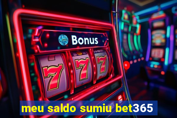 meu saldo sumiu bet365