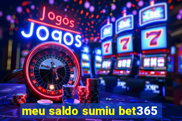 meu saldo sumiu bet365