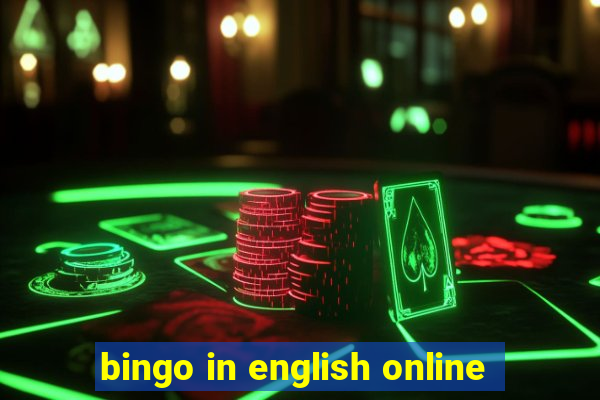 bingo in english online