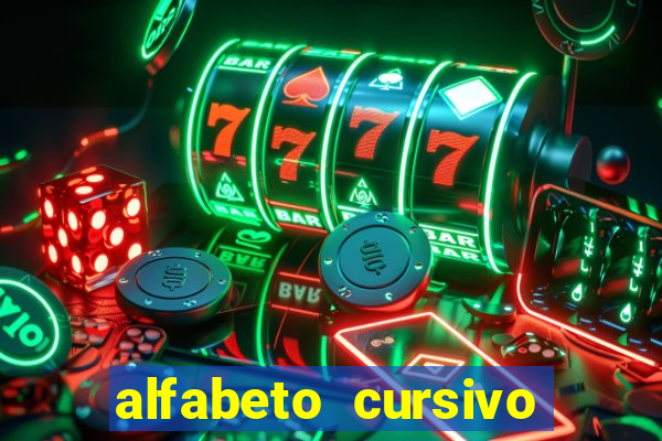 alfabeto cursivo para treinar caligrafia