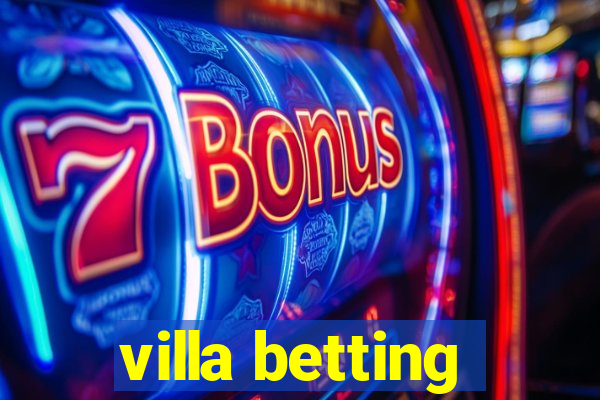 villa betting