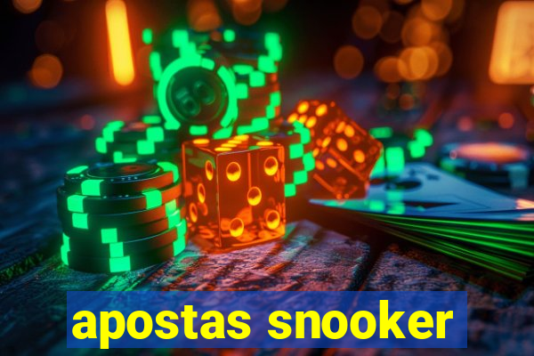 apostas snooker