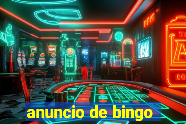 anuncio de bingo