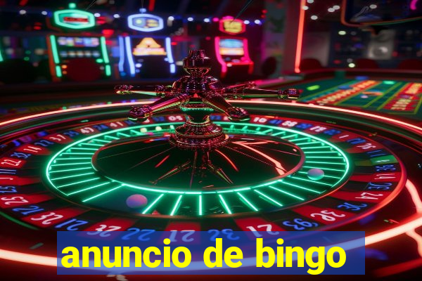 anuncio de bingo