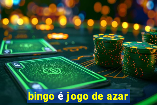 bingo é jogo de azar