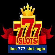 lion 777 slot login