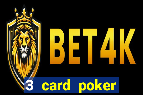 3 card poker casino odds