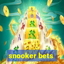 snooker bets