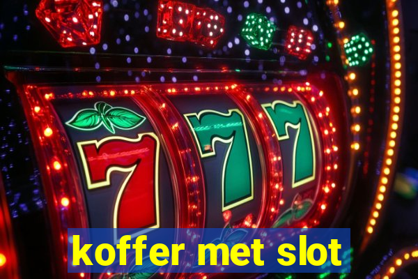 koffer met slot