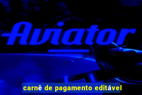 carnê de pagamento editável